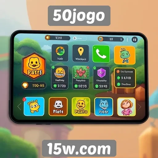 Interface do usuário do 50jogo melhora experiência do jogador